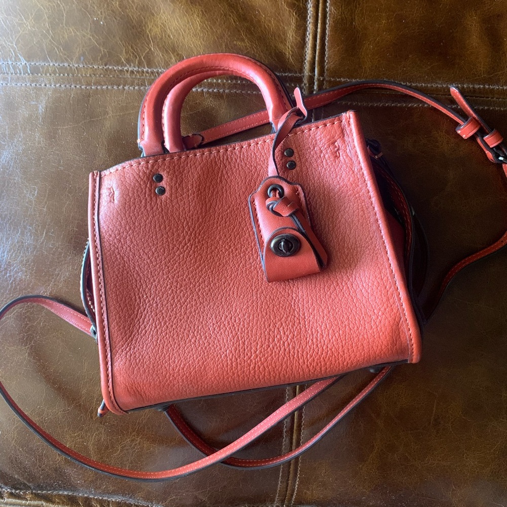 Leather Coach Rouge 12